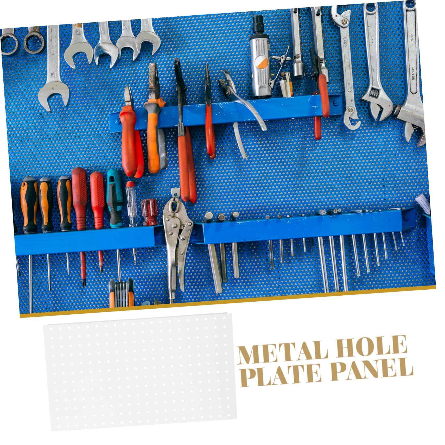 SHINEOFI Pannello in Metallo Pannello Espositivo per Parete Accessorio per Organizzazione Garage Ufficio o Officina Robusto e Durevole per Uso Affidabile