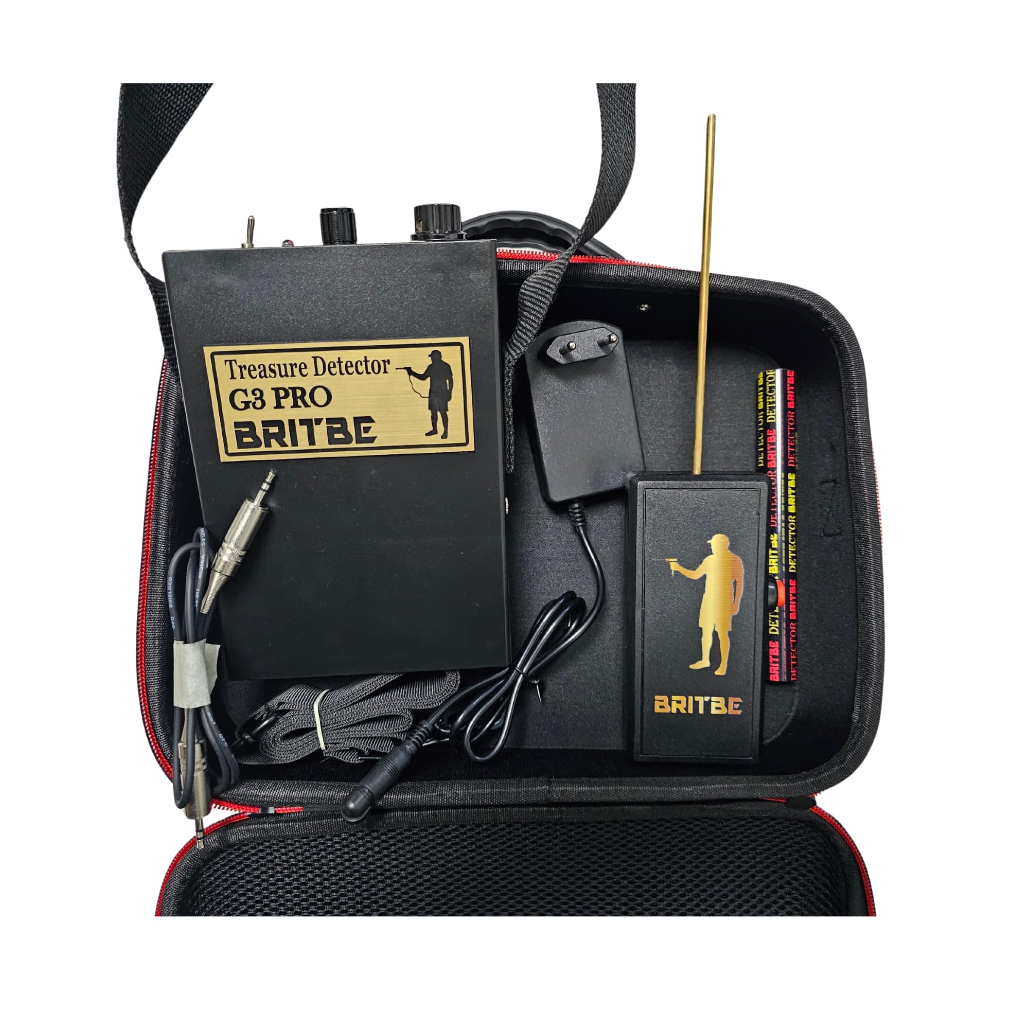 G3 Pro Long Range Metal Detector - Professional Gold Finder and Deep Seeking Geolocation Tracker - Discover Gold, Silver, Coins, Jewelry, and Treasure Black