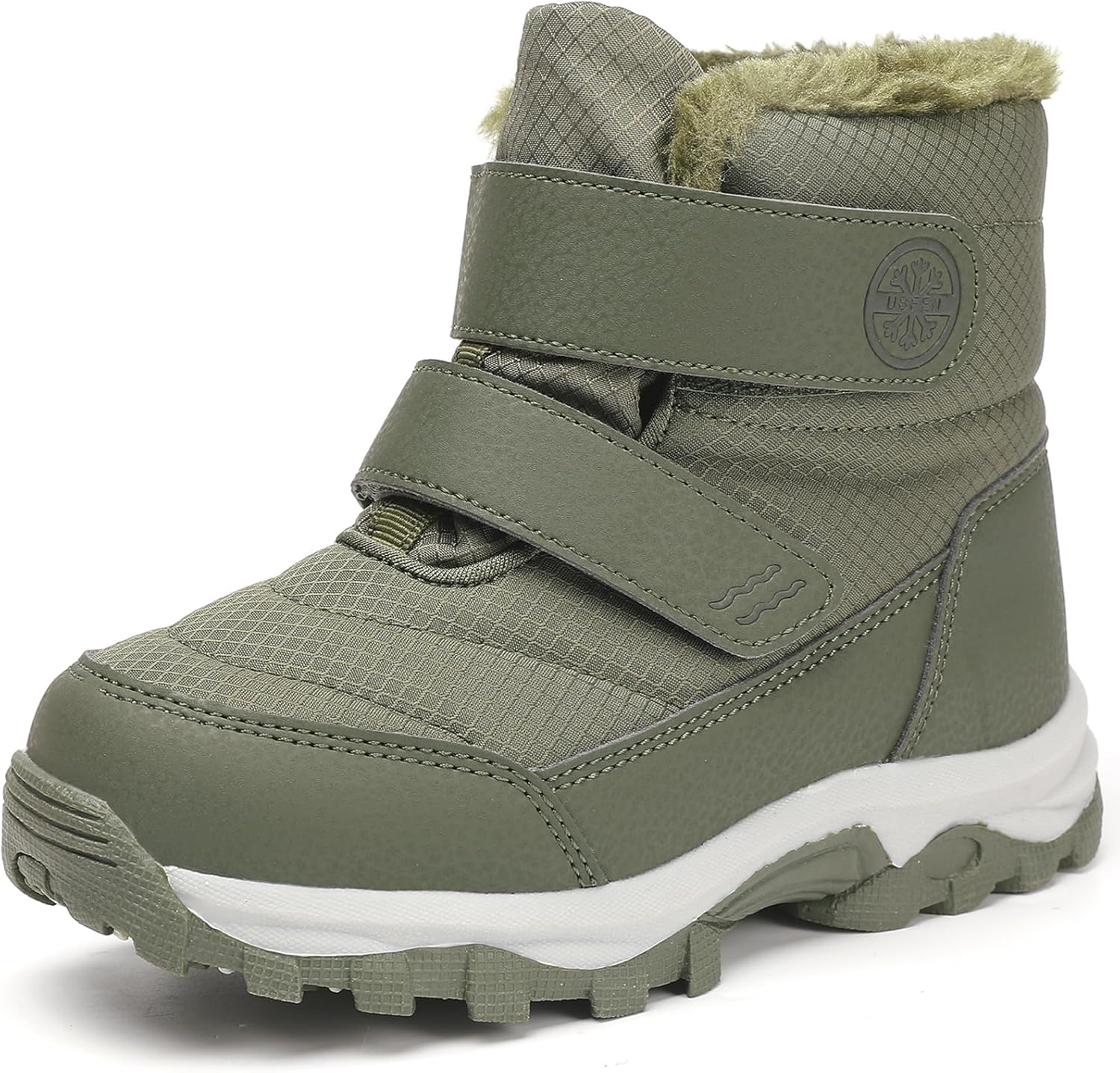 UBFEN Kids Snow Boots Boys Girls Winter Warm Waterproof Outdoor Slip Resistant Cold Weather Unisex Shoes (Toddler/Little Kid/Big Kid)