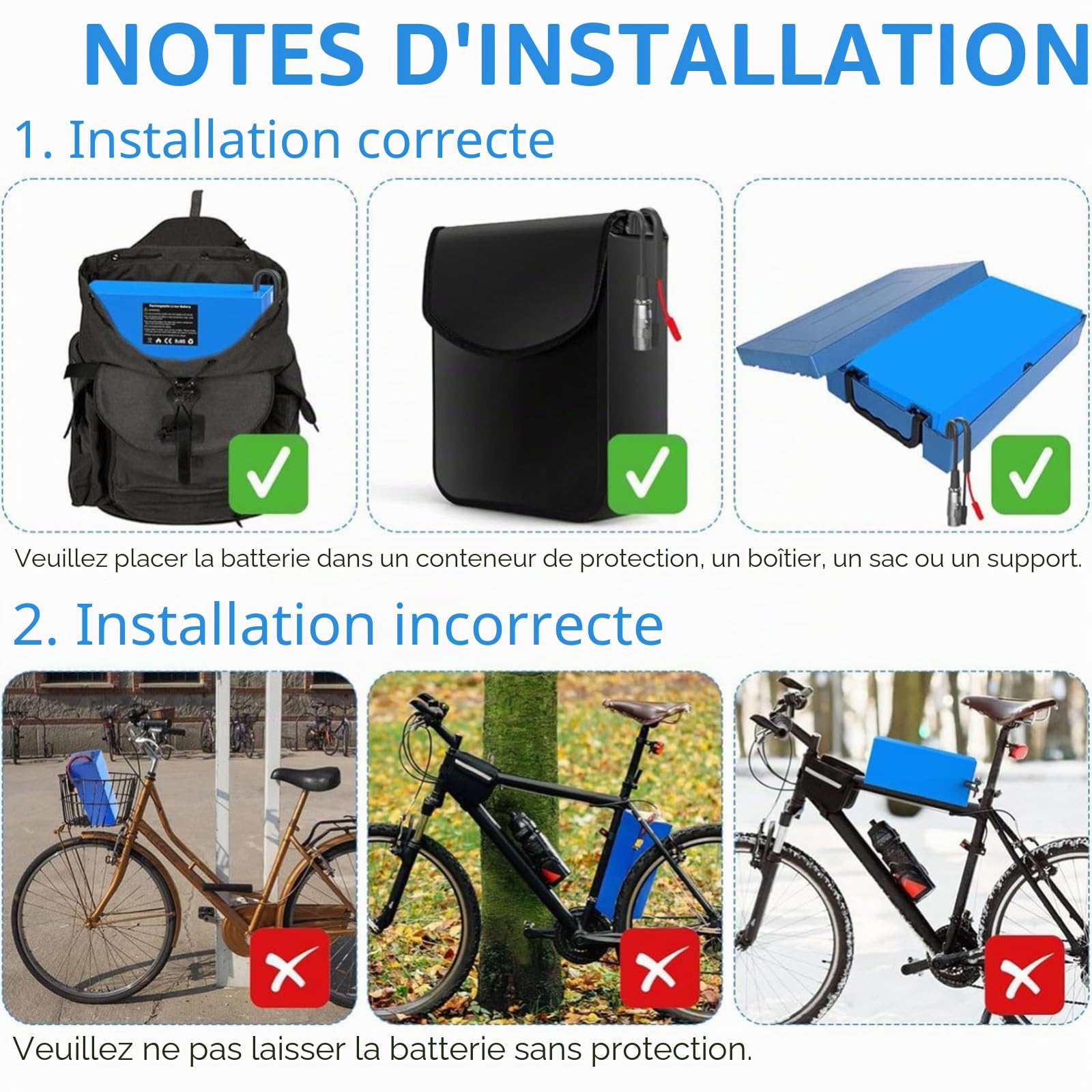 Batterie Lithium-ION 48 V 48 Ah 13S3P Pour Vélo Électrique Avec Chargeur, Protection BMS Intégrée, Idéale Pour Moteur De Vélo Électrique 200-2000 W 48V 48Ah,XT60
