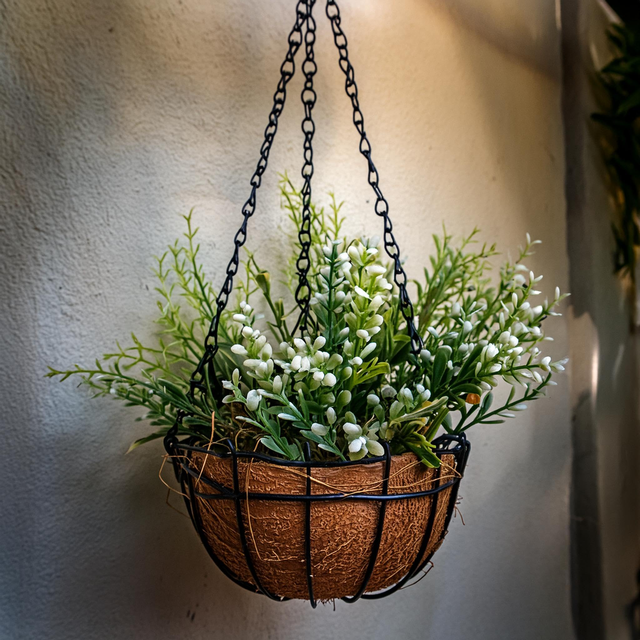 Amazon.co.jp: Ashman 16インチ 金属製 ハンギングプランター