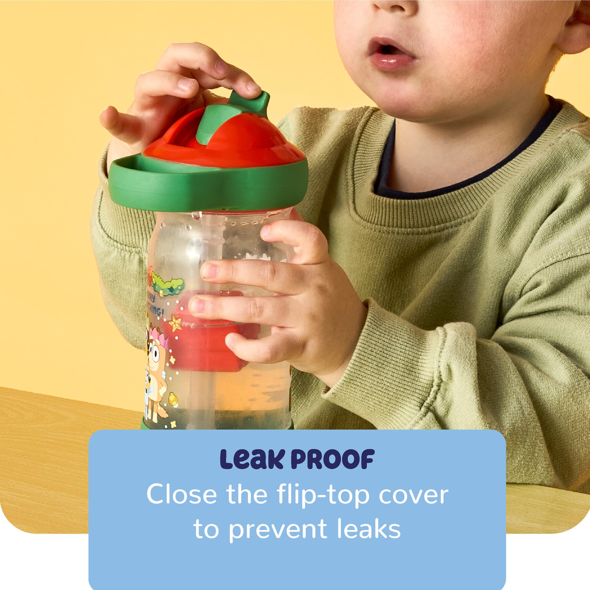 BlueY Gourde Enfant, Bouteille d'Eau Rechargeable avec Couvercle à Vis
