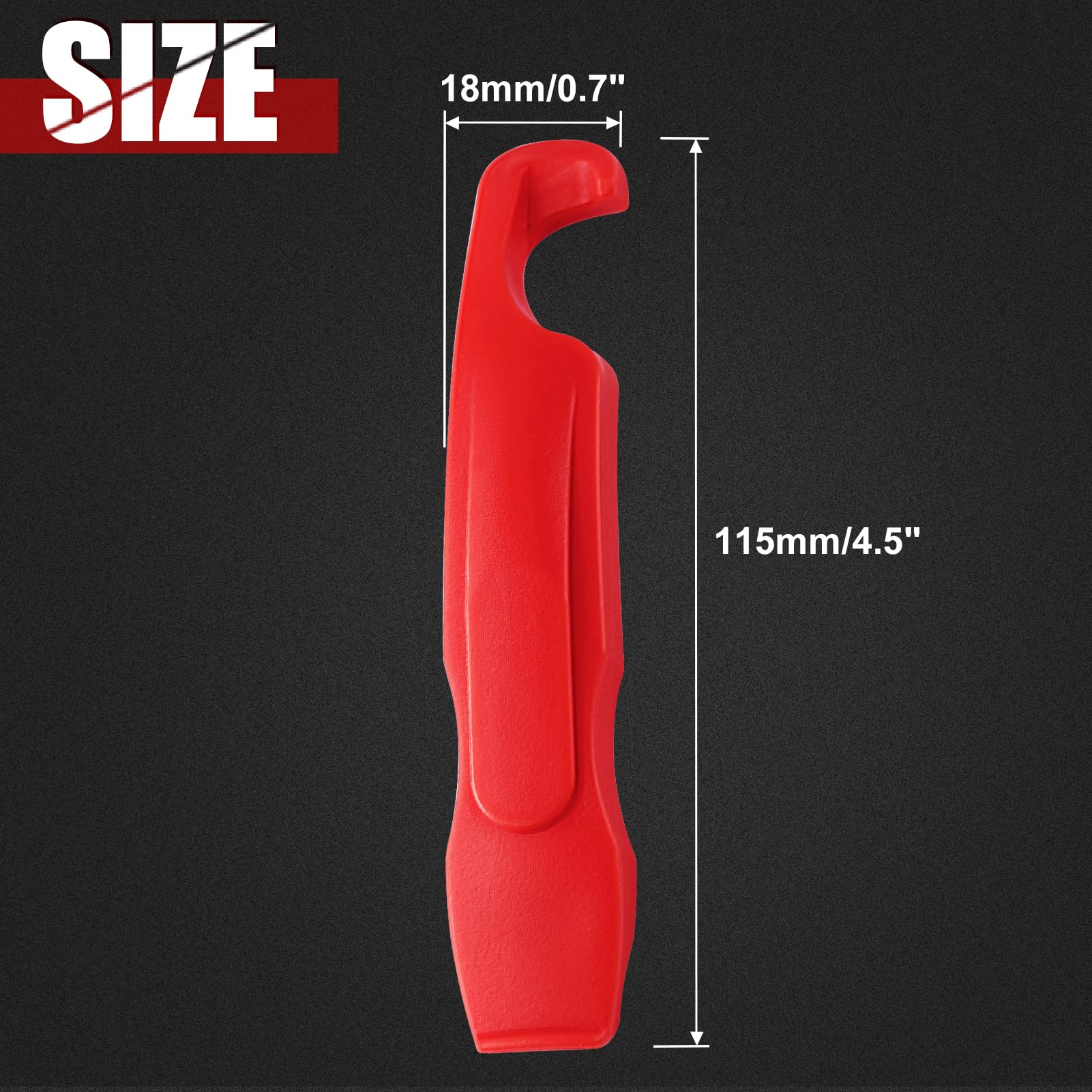 GOLD DEER 4PCS Bike Tire Lever Ultra Strong Tire Removal Tool Bicycle Accessories Bicycle Cycling Repair Accessories Tools Lasting Tire Removal Tool Bike Tools for Road or Mountain Bike Tires - Image 4