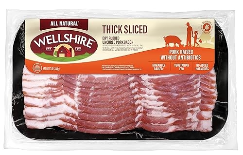 Wellshire Farms, tocino grueso en rodajas secas, 12 oz