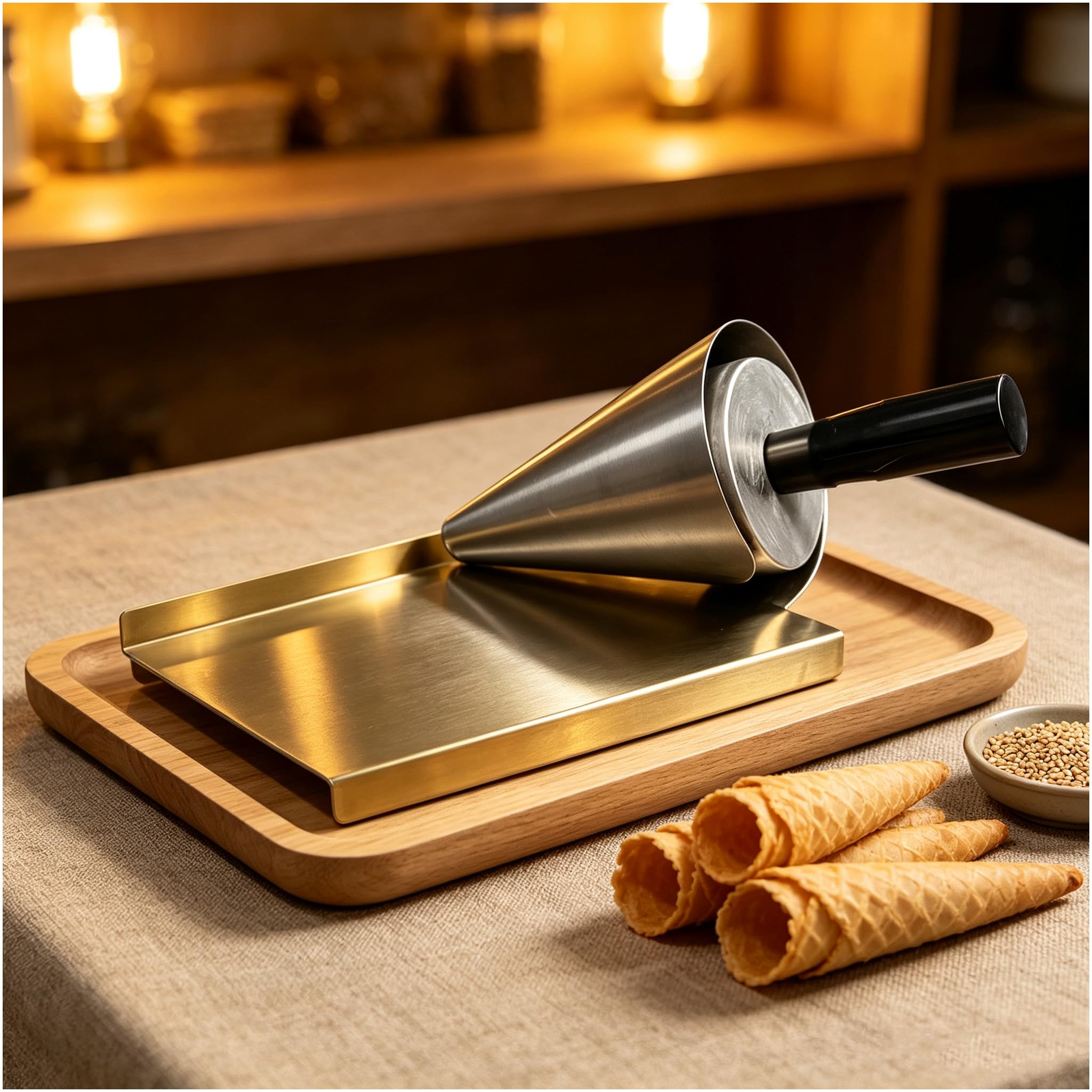 AVSMGP Waffle Cone Maker Machine for Home & Commercial