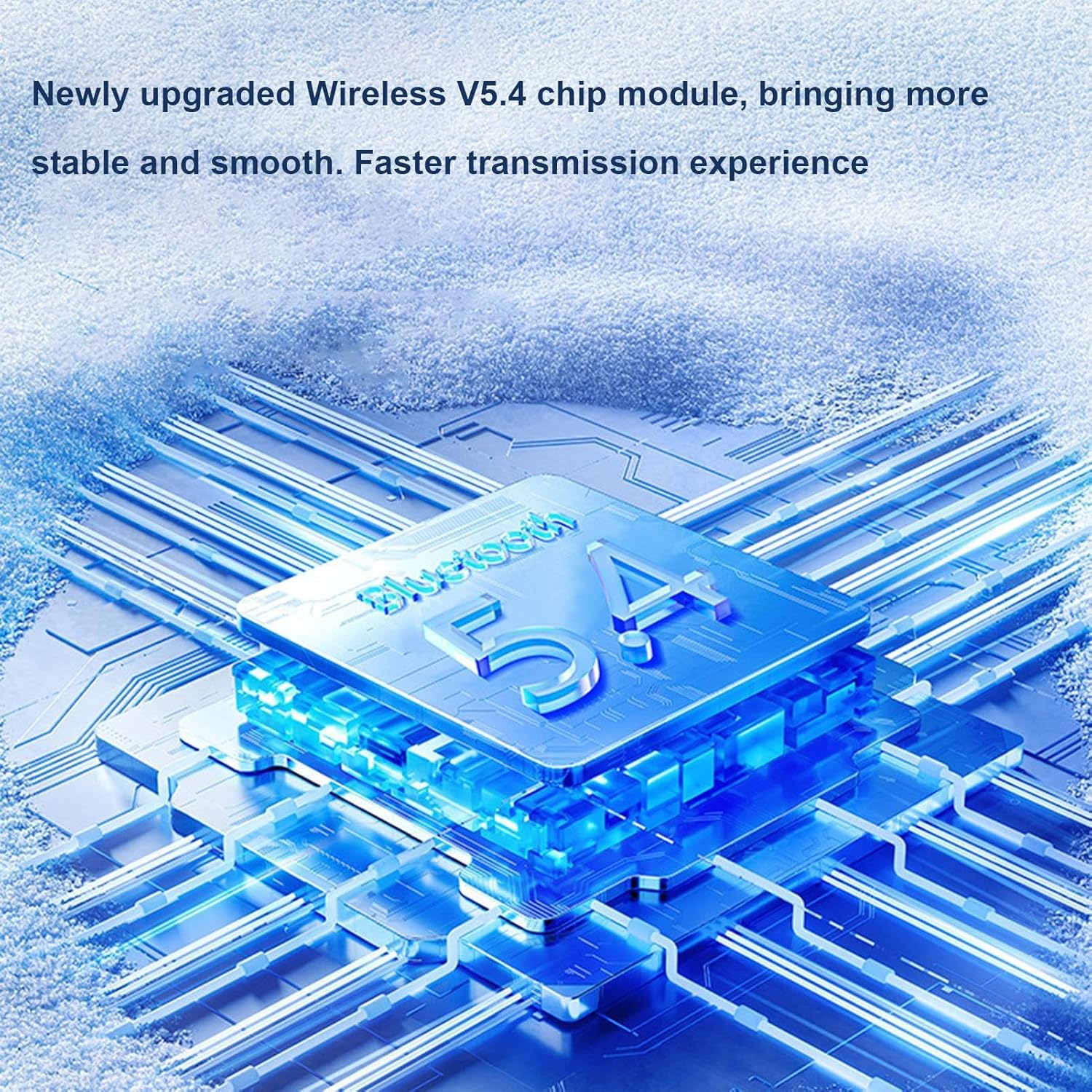 Diagram showing a Bluetooth 5.4 chip module.