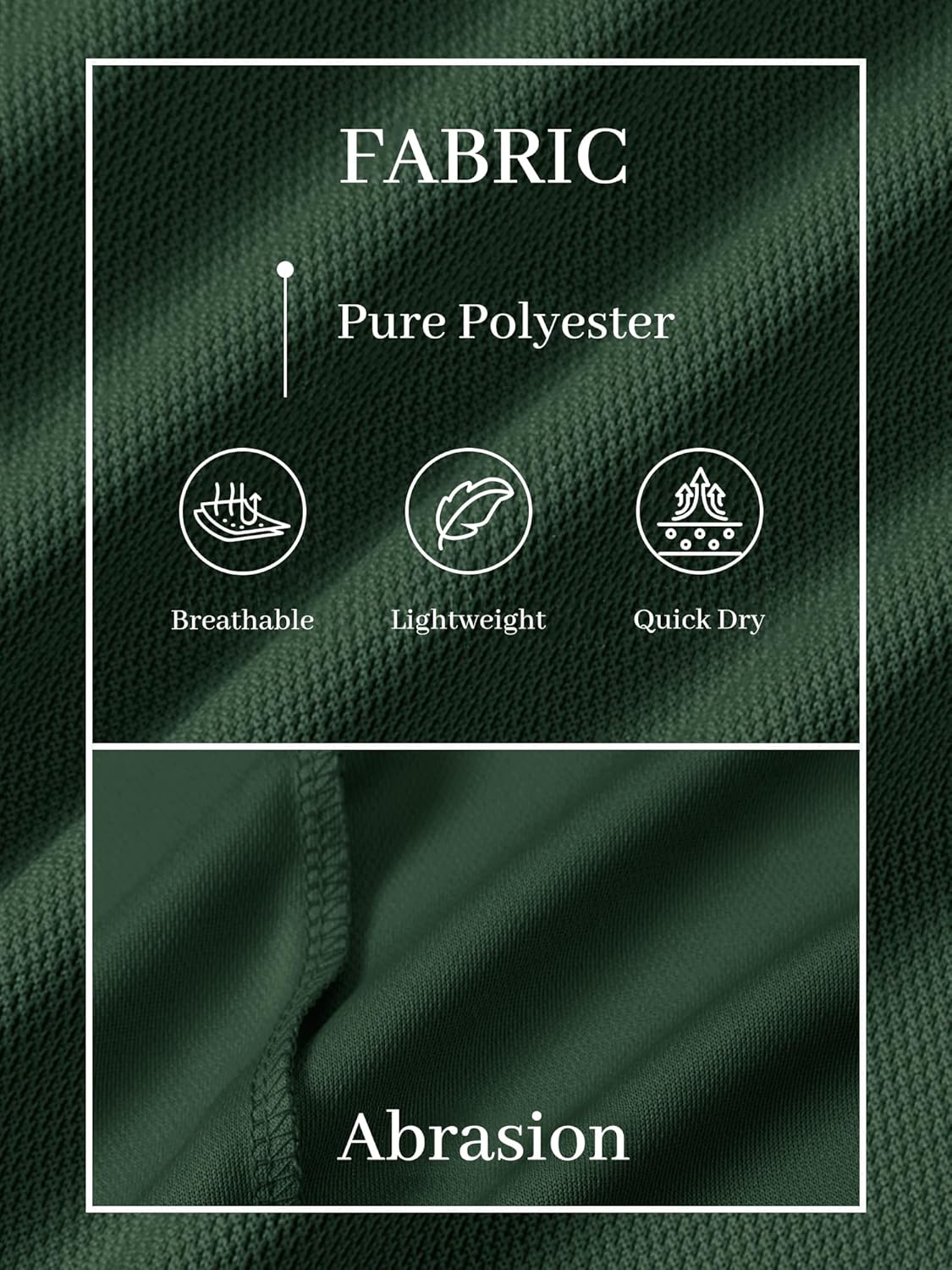 TACVASEN Polo Shirts for Men Short Sleeve Dry Fit Collared Shirt UPF 50+ Performance Work Athletic Tactical Golf Polos - Image 6