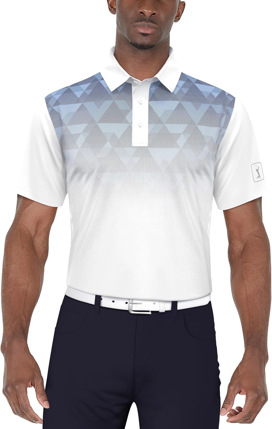 PGA Tour Men's Short Sleeve Printed Golf Polo Shirt (Available in Big & Tall)