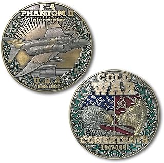 F-4 Phantom 2 Interceptor USA vs USSR Cold War Combatants Challenge Coin