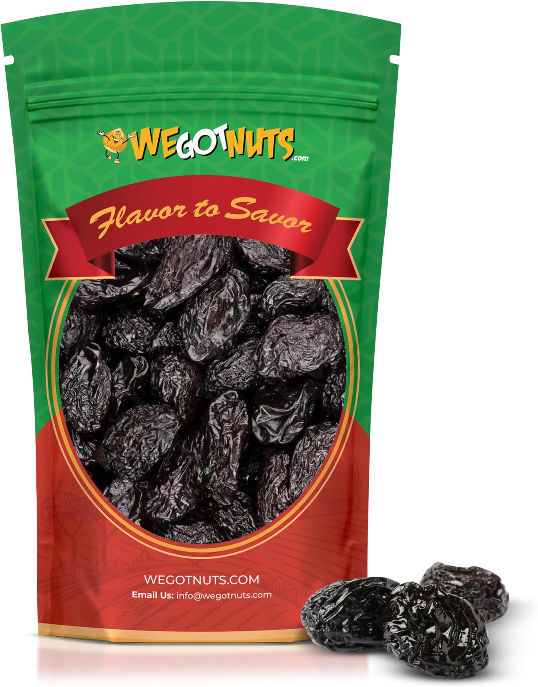 Pitted Dried Prunes, Dried Plum (3 Pound) We Got Nuts
