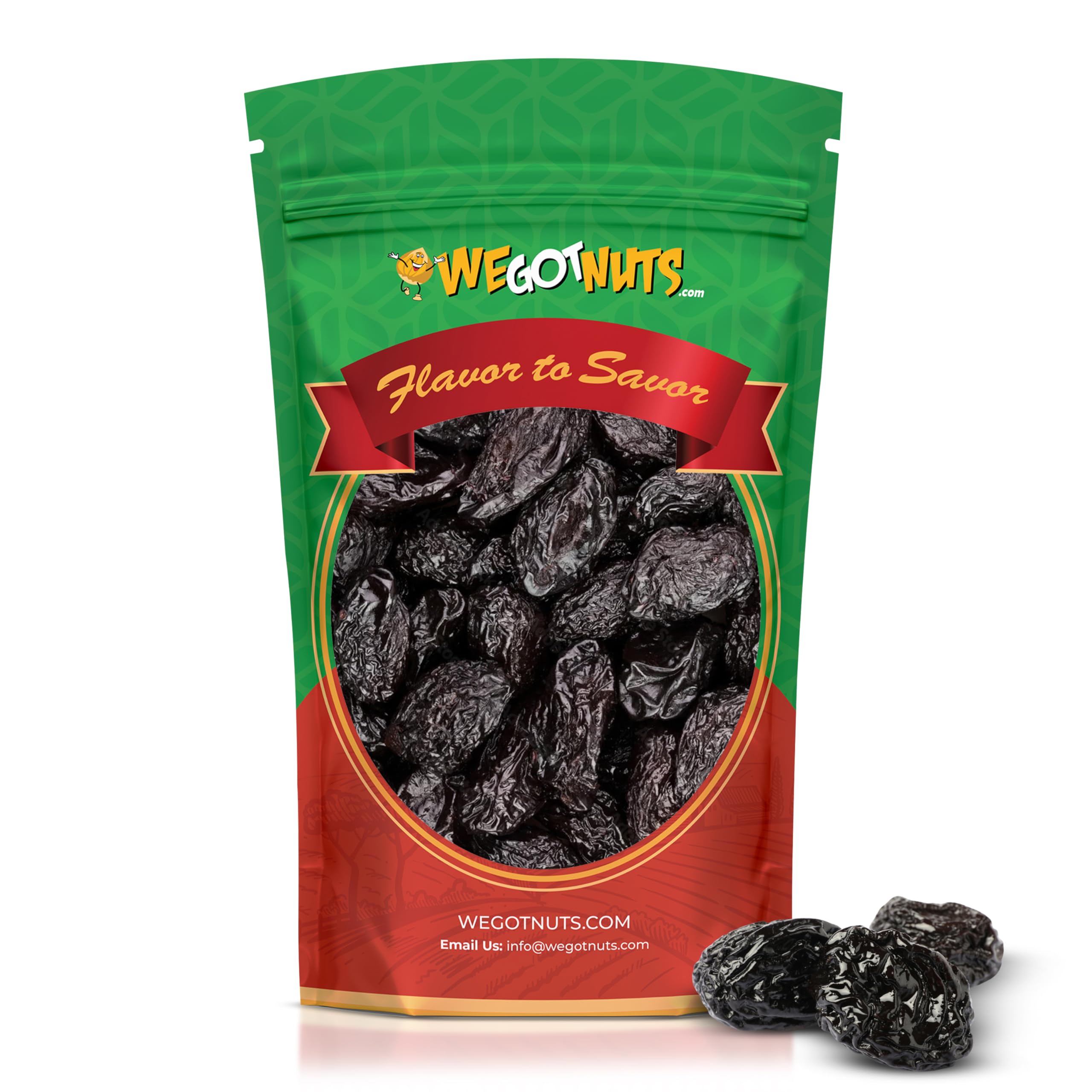 Pitted Dried Prunes, Dried Plum (3 Pound) We Got Nuts
