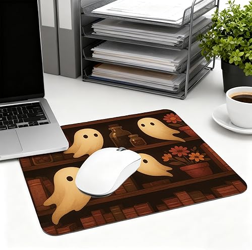 Miniatura 5 de Cute Gothic Mouse Pad - Retro Goth Dark Office Supplies Desk Decor, Square Waterproof Non-Slip Rubber Base Ghost Mousepad for Computers Office