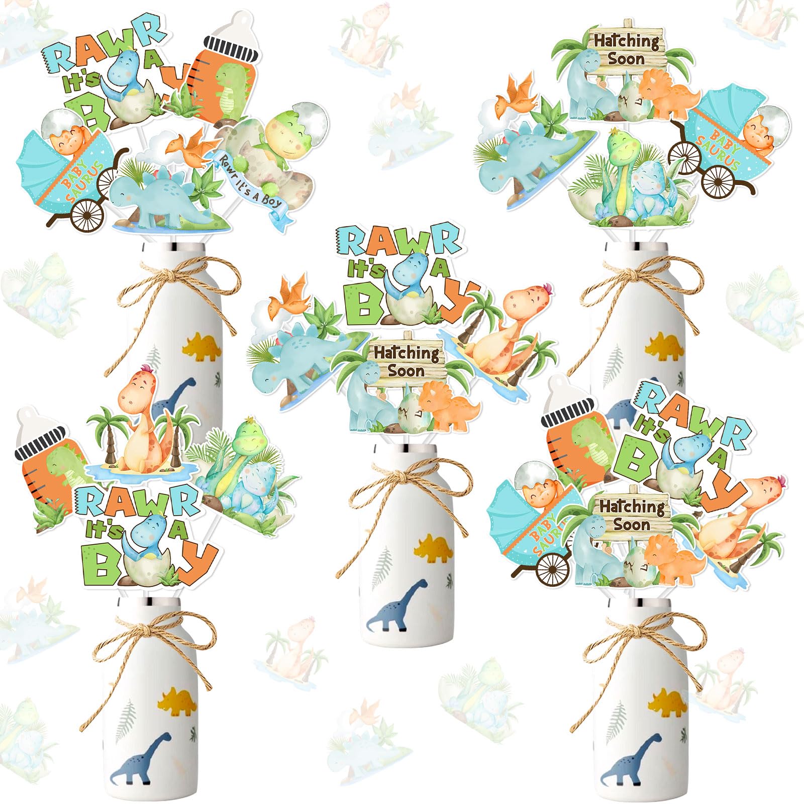 Dinosaur Party Supplies Dinosaur Baby Shower Decorations Box - Green Jungle  Dinosaur Baby Boxes For Boys,Dinosaur Birthday Party Boxes Block For  Woodland Safari Baby Shower Supplies Photo Props Backdrop Baby Shower Table, image size:1600x1600