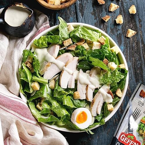 Miniatura 2 de Gefen Paquete variado de crutones sazonados de 5.2 onzas (paquete de 3) sin lácteos  César picante, hierba italiana y ajo de cebolla  Perfecto para