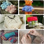PATIKIL 70yds Faux Fur Yarn, 2 Skeins Fuzzy Yarn Crochet Fluffy Yarn Soft Chunky Polyester Plush Fur Eyelash for Crocheting Knit Blanket Rug Sweater Scarf Hat Bear Craft, Light Pink