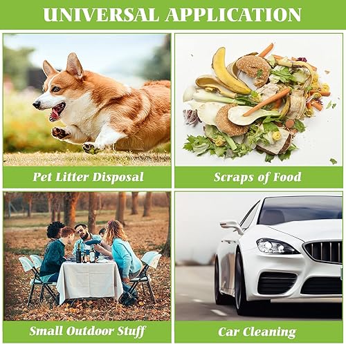 Miniatura 6 de Teivio, bolsas de basura fuertes de 2 galones, 100 unidades, bolsas de basura pequeñas, bolsas de basura para baño, bolsas de plástico para el