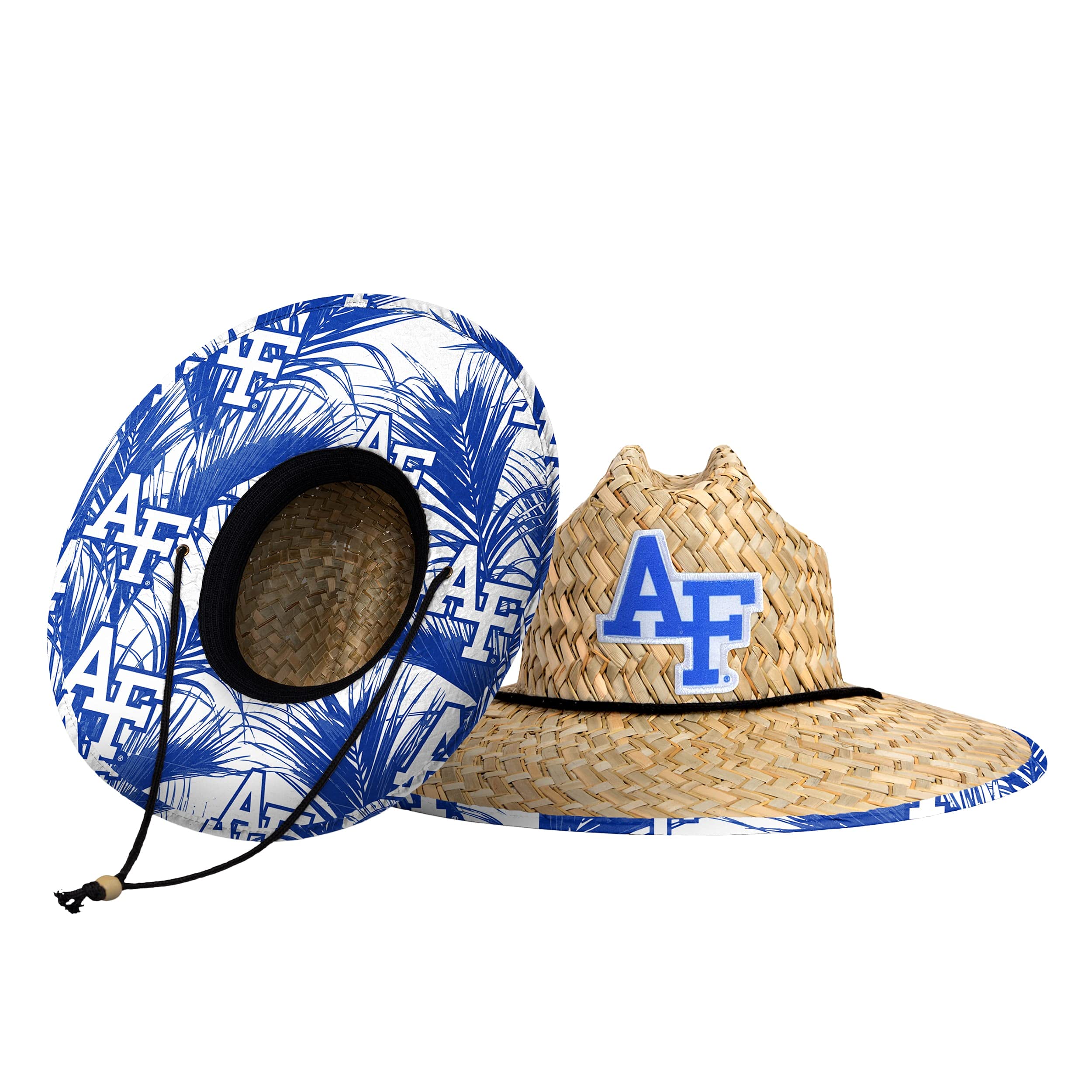 FOCO Men's NCAA College Team Logo Floral Straw Sun Hat