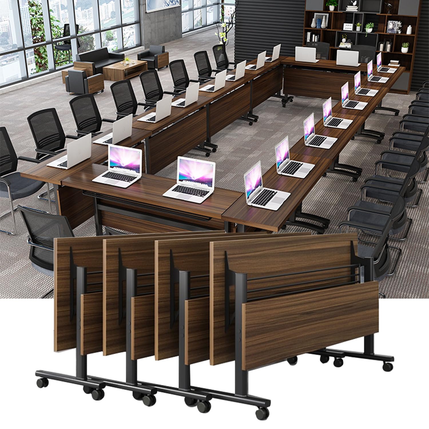 Amazon.com: Folding Conference Table,Mobile Conference Room