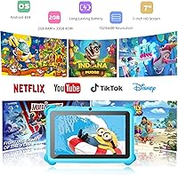 Vista 2 de Tableta para Niños Pequeños de 7 pulgadas Tableta de Aprendizaje para Niños 32GB Tabletas WiFi con Funda a Prueba de Golpes, YouTube, GMS, Control