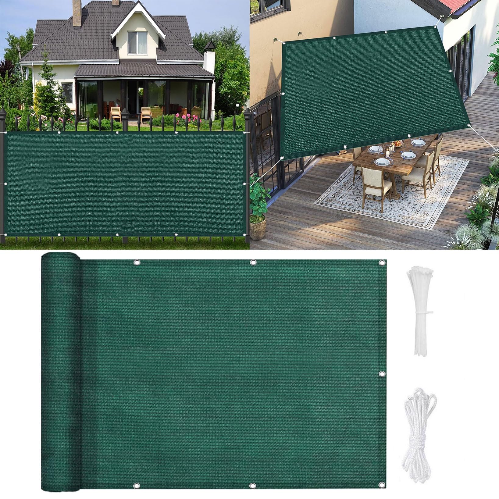 Filet d'ombrage de jardin contre forte chaleur et rayons UV 98%