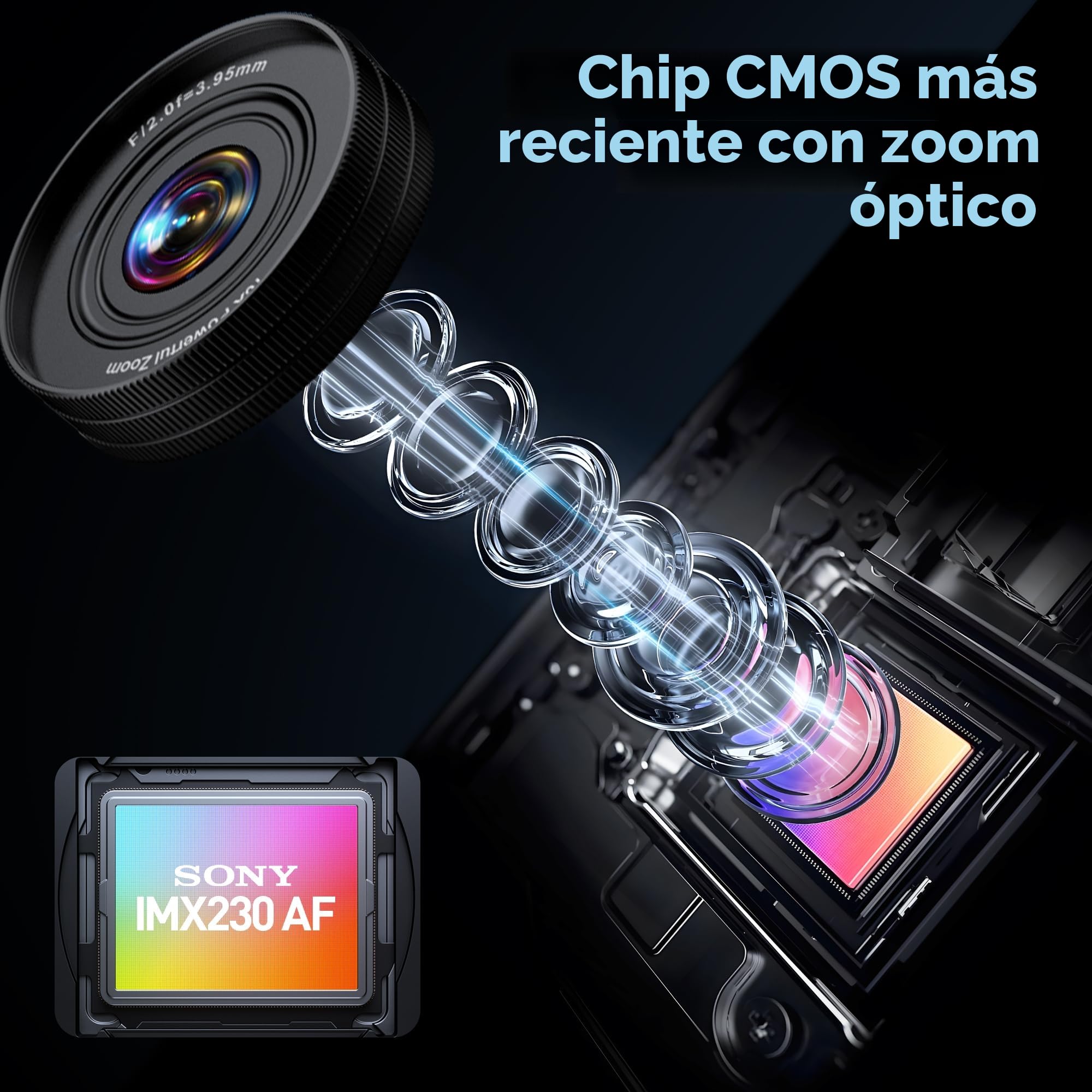 4K Digital Camara de Fotos Compacta: 64MP Profesional Video Cámara con 16X Zoom - Regalo para Principiantes Adultos - Baratas Vlog Camera Niño Niña(No Hay Tarjeta SD)