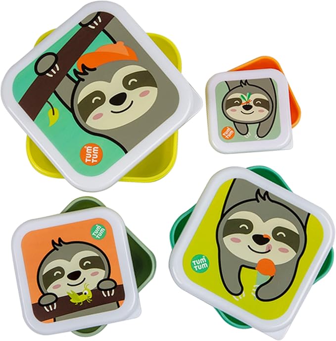 TUM TUM Nesting Snack Pots for Kids, Snack Boxes for Kids, Kids Snack