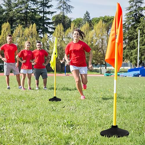 Miniatura 6 de BESPORTBLE Soporte de bastones de agilidad de fútbol, base de goma, soporte de poste de base de goma, soporte de poste de velocidad de entrenamiento