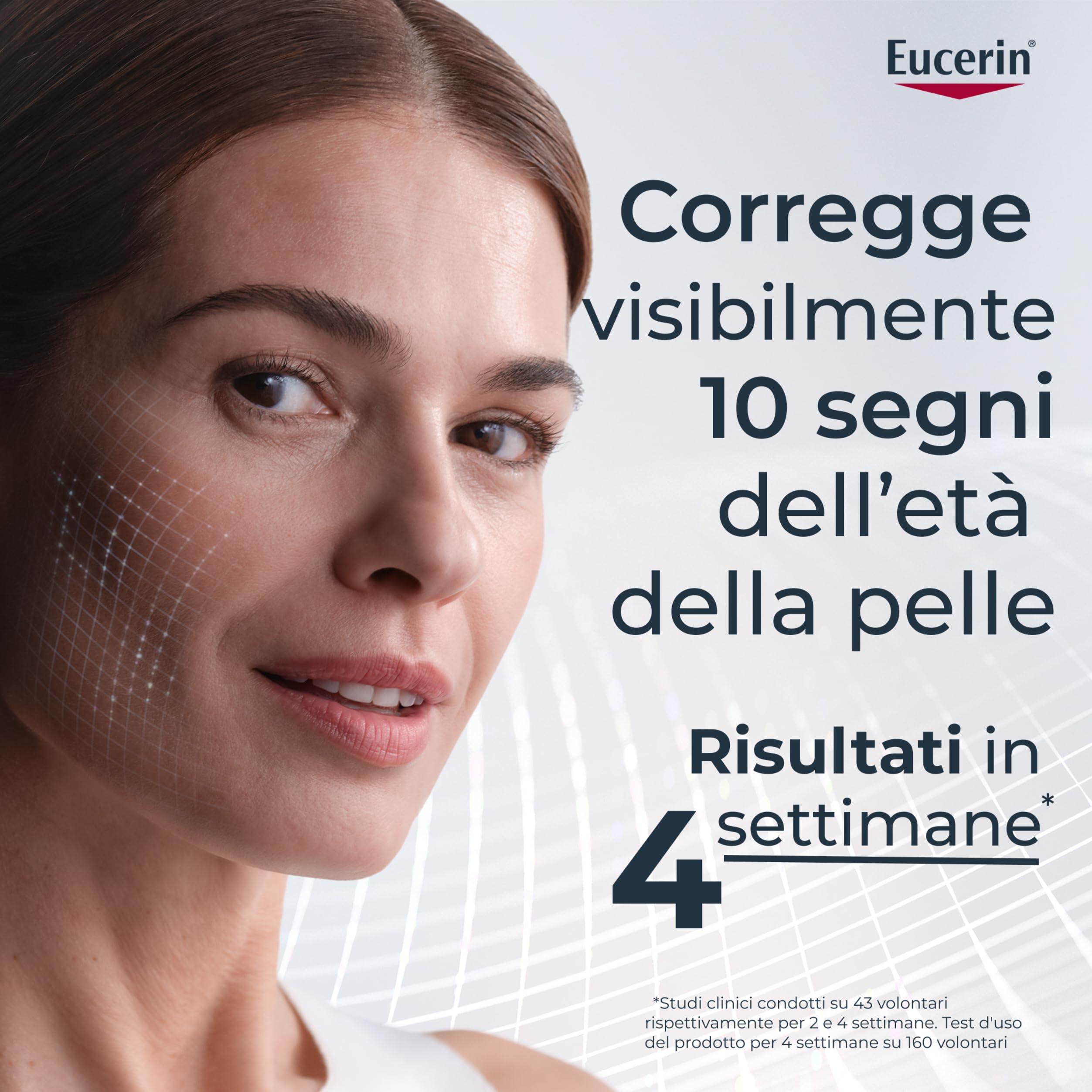 Eucerin Hyaluron-Filler Epigenetic Serum 30 ml, Siero viso antirughe che corregge visibilmente i 10 segni dell'età della pelle, Siero viso Acido Ialuronico ed Epicelline per un effetto lifting
