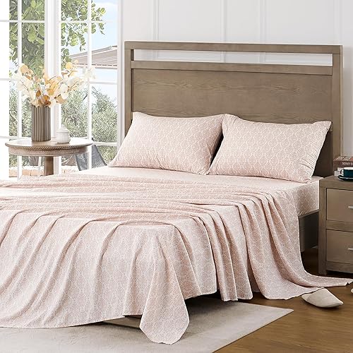 Miniatura 10 de FreshCulture Juego de sábanas California King, microfibra cepillada, bolsillos profundos, fácil cuidado, sábanas refrescantes y transpirables,