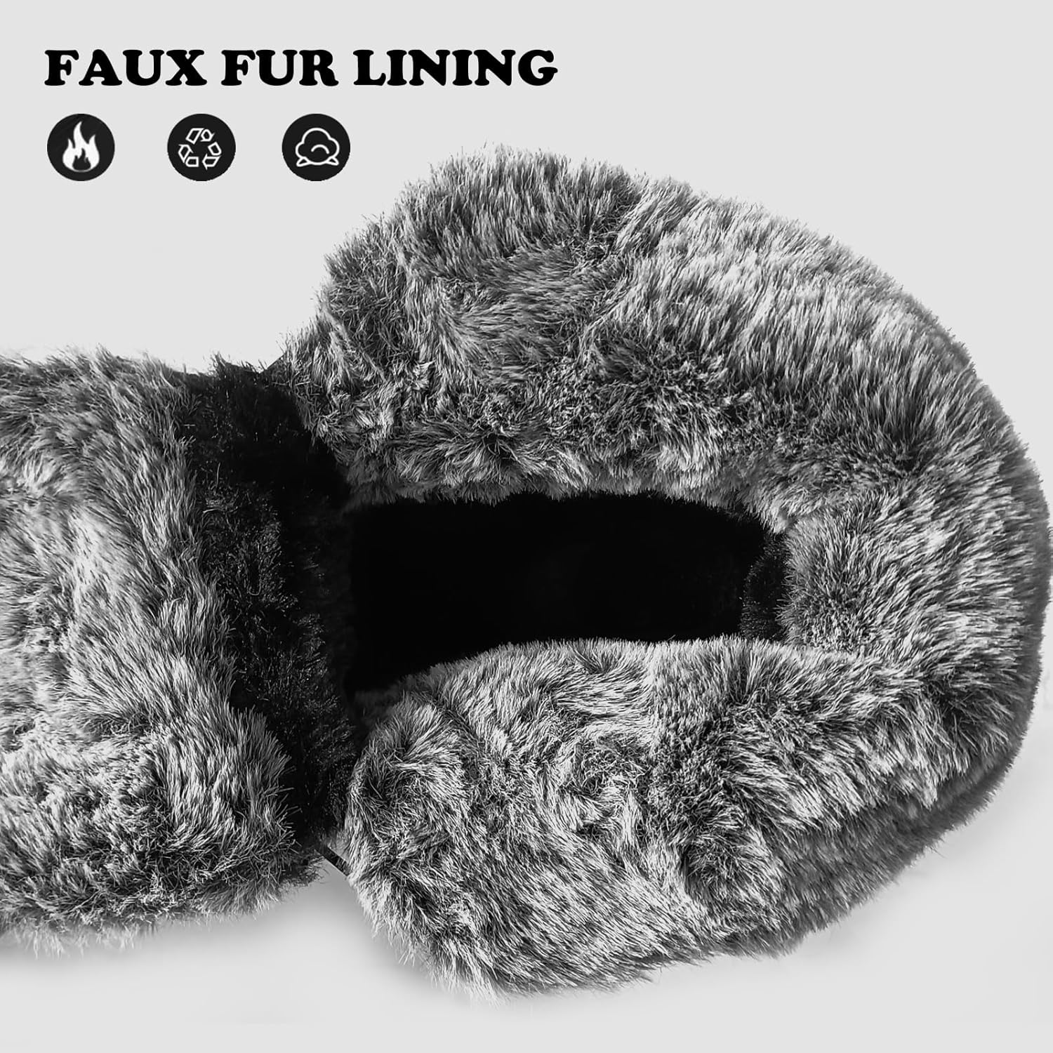 Kids Snow Boots Boys Girls Winter Shoes Warm Waterproof Slip Resistant Outdoor Hiking Walking Boot