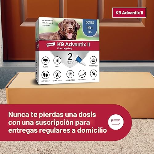 Miniatura 8 de K9 Advantix II XL Perro Tratamiento y Prevención de Pulgas, Garrapatas y Mosquitos Recomendado por Veterinarios Perros de Más de 55 lbs.