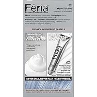 Vista 147 de L'Oreal Paris Feria Tinte permanente brillante multifacético, 721 Dusty Mauve, paquete de 1 10 negro azabache (negro más negro)