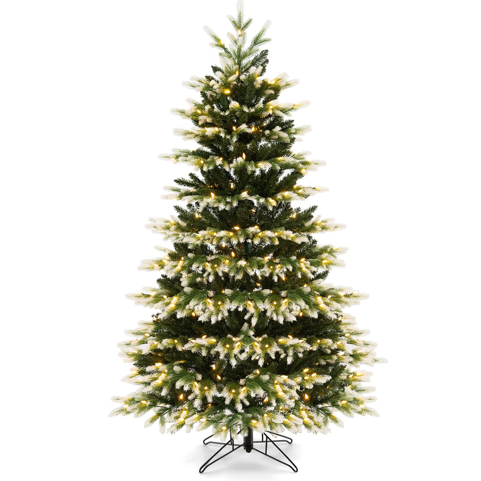 CVHfhjTG christmas tree, 1801 Branch Tips, 2 Lighting Colors, 3 Modes, Timer, 4-Level Brightness and Remote Control, Pre-lit Xmas