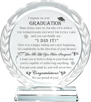 Movdyka Graduation Crystal Gifts for Him Her High School College