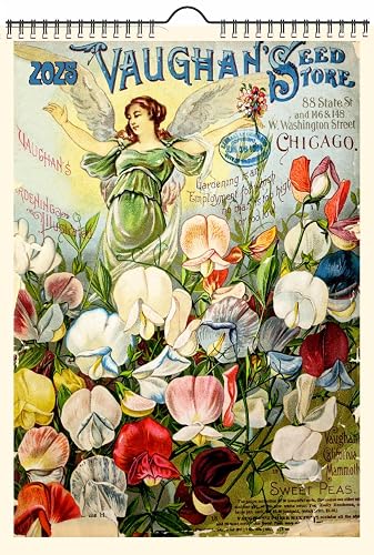 Wall Calendar 2020 [12 pages 20x30cm] Garden Flowers Vintage Seed Pocket Poster