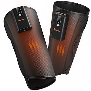 QUINEAR Cordless Calf Massager with Heat and Compression Leg Massager for Circulation and Pain Relief Portable Leg Massager