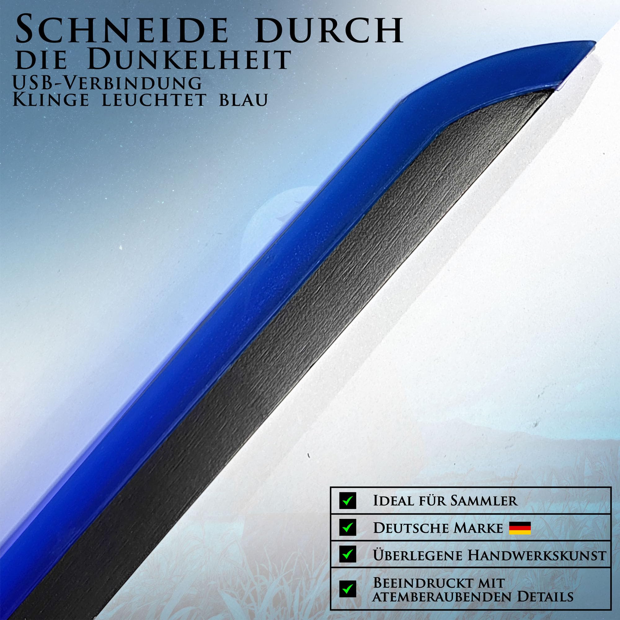 Demon Slayer - Schwert, Lichtschwert, Laserschwert, Lightsaber, Katana LED, Samurai Sword mit LED Klinge mit Scheide, Animefans, Anime Cosplays, für Erwachsene und Kinder (Giyuu Tomioka)