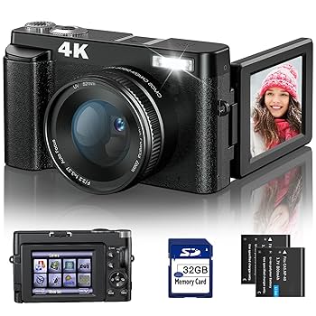 Amazon | 4K デジカメ デジタルカメラオートフォーカス 4800万