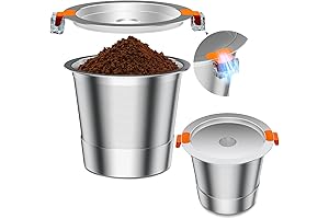 Nessus Reusable K Cups for Keurig, Heat Resistant Handles for Stainless Steel...