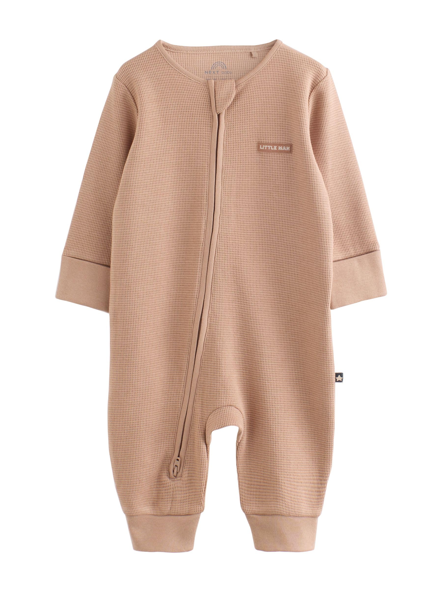 NEXT Bambini Confezione da 4 Tutine per Neonati con Zip bidirezionale