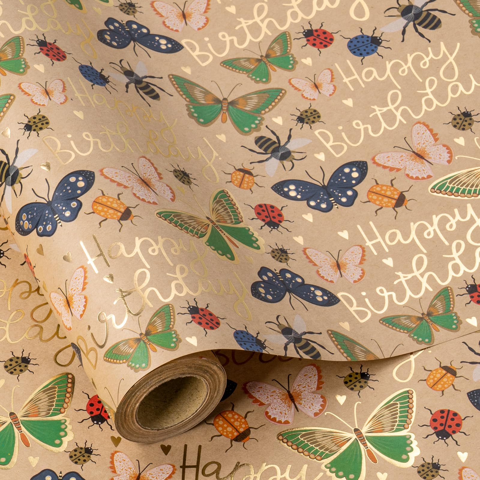 Snapklik.com : Girls Birthday Wrapping Paper Roll, 17 In X 16.4 Ft ...