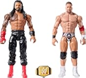 WWE Main Event Showdown Action Figures 2-Pack with Accessory, Series #21 Roman Reigns vs LA Knight Collectible Set, 6-inch