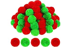 Janinka Christmas Pom Poms Balls for Joyful Yultide Decor