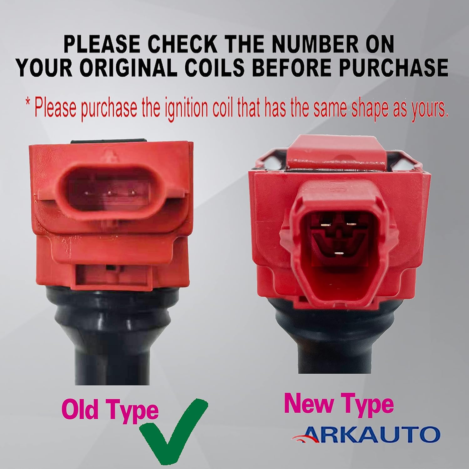 4PCS ARKAUTO HIGH ENERGY OLD VERSION IGNITION COIL UF710 UF720 22433AA681 FK0438 FK0453 FK0456 FOR BRZ FORESTER IMPREZA LEGACY OUTBACK XV 86 SCION FR-S 2.0 2.0T 2.5 FA20 FB20 FB25