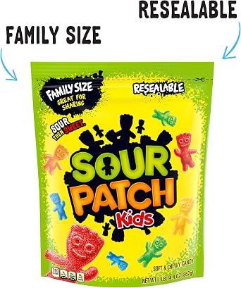 Sour Patch Soft And Chewy Kids Candy, 30.4 oz