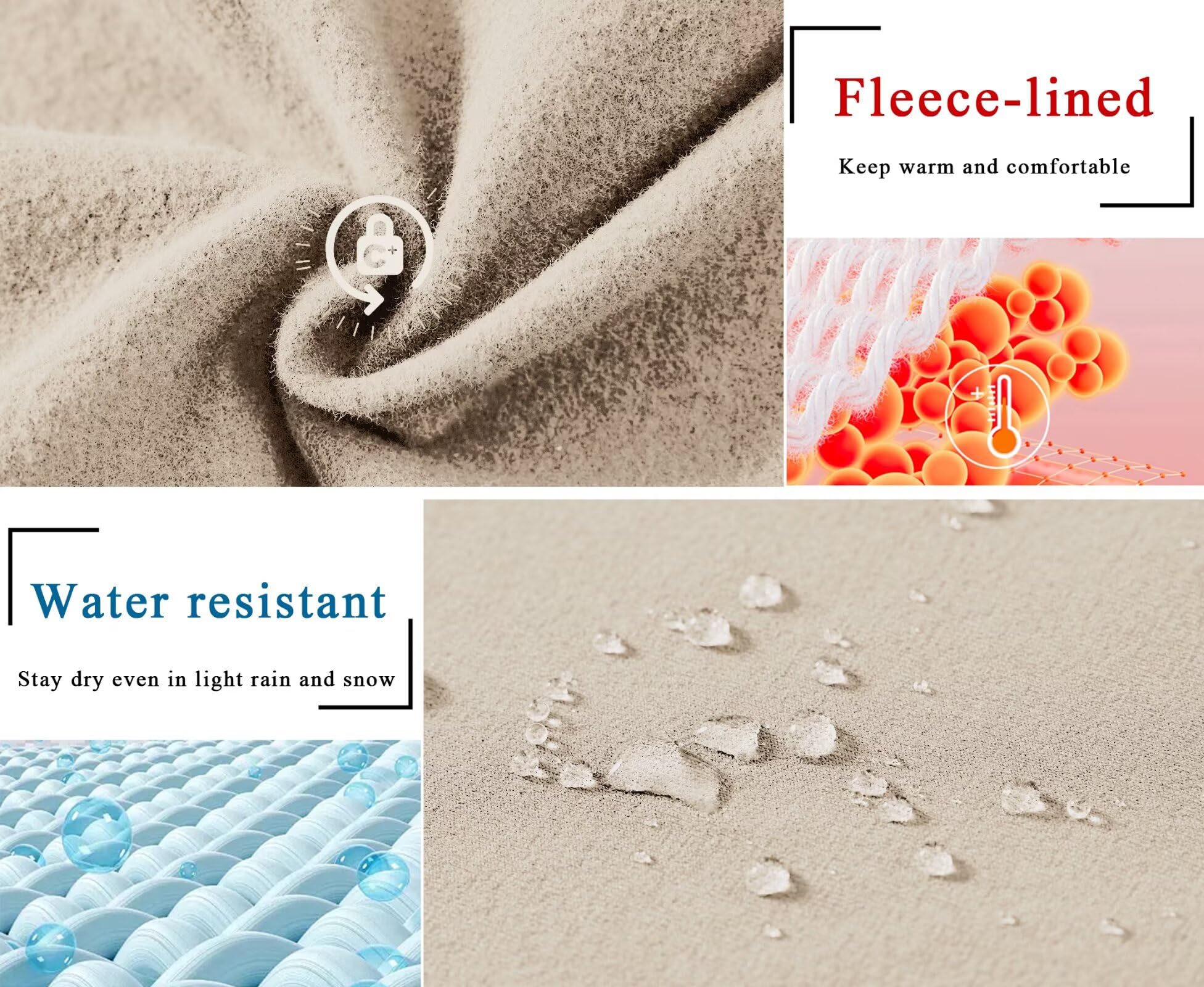 BAYGE Leggings Sportivi Termici da Donna Vita Alta Foderati in Pile Impermeabili e Opachi Controllo della Pancia Slim Fit Pantaloni da Yoga Pantaloni Sportivi Pantaloni in Felpa con Tasche