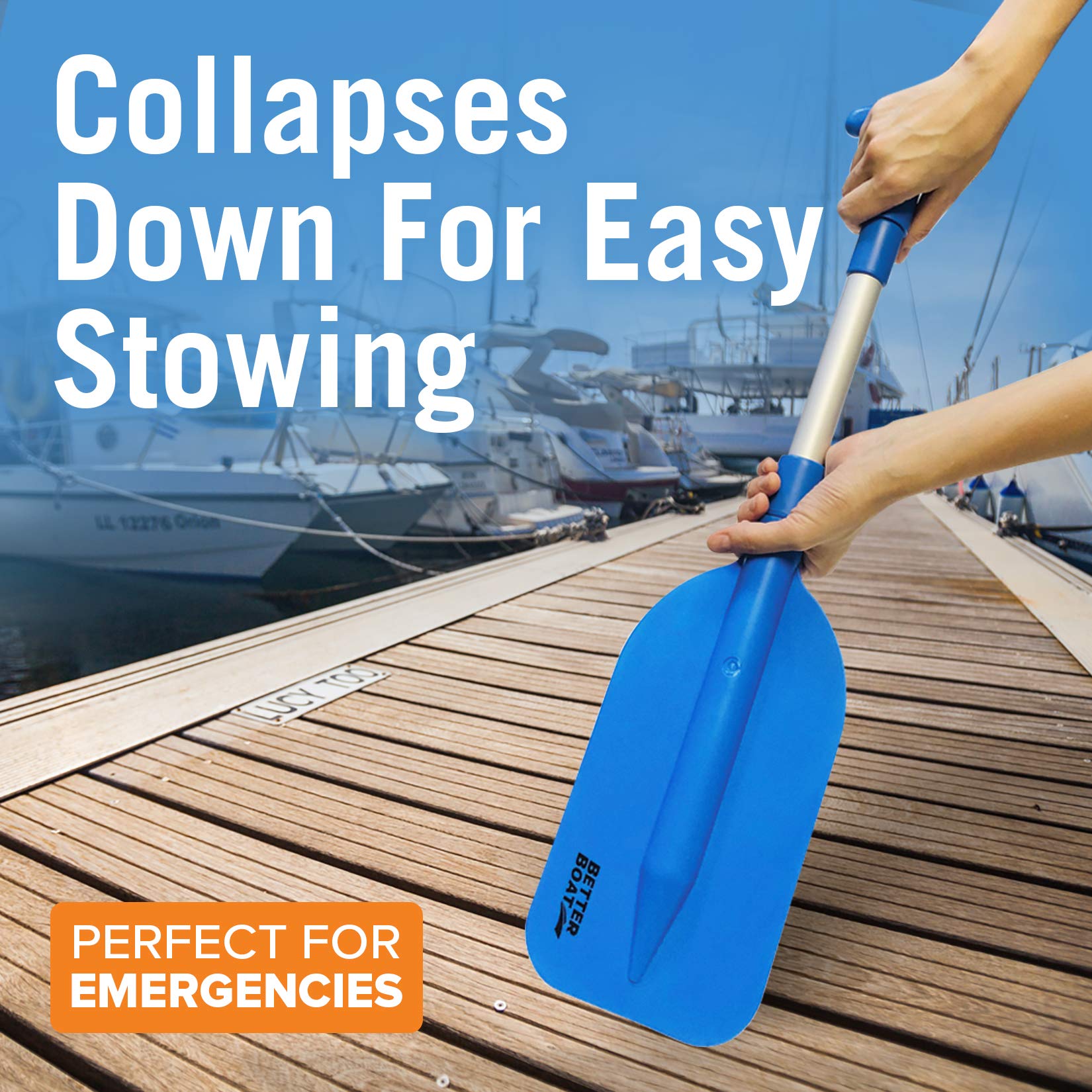 Buy Telescoping Plastic Boat Paddle Collapsible Oar Kayak Jet Ski and