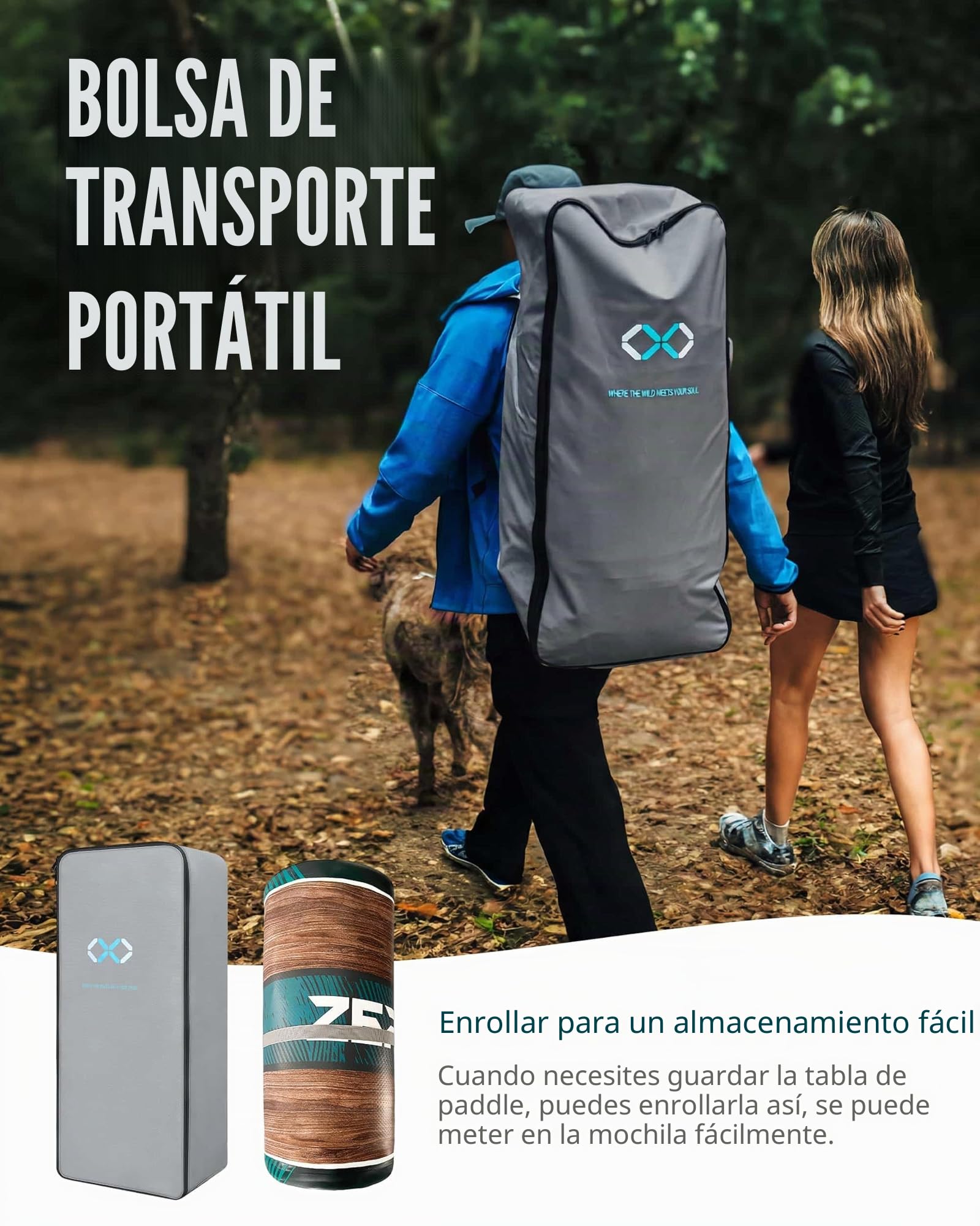 ZLX Tabla Paddle Surf Hinchable 320x84 cm, Sup con Asiento y Accesorios, Paddle Board Antideslizante, Estable y Resistente, Capacidad 200 kg, para Principiantes y Avanzados