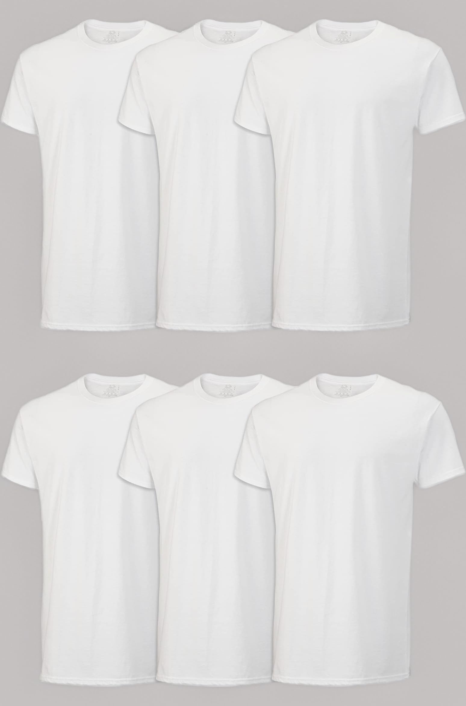Fruit of the Loom Men's 6-Pack Stay Tucked Crew T-Shirt
