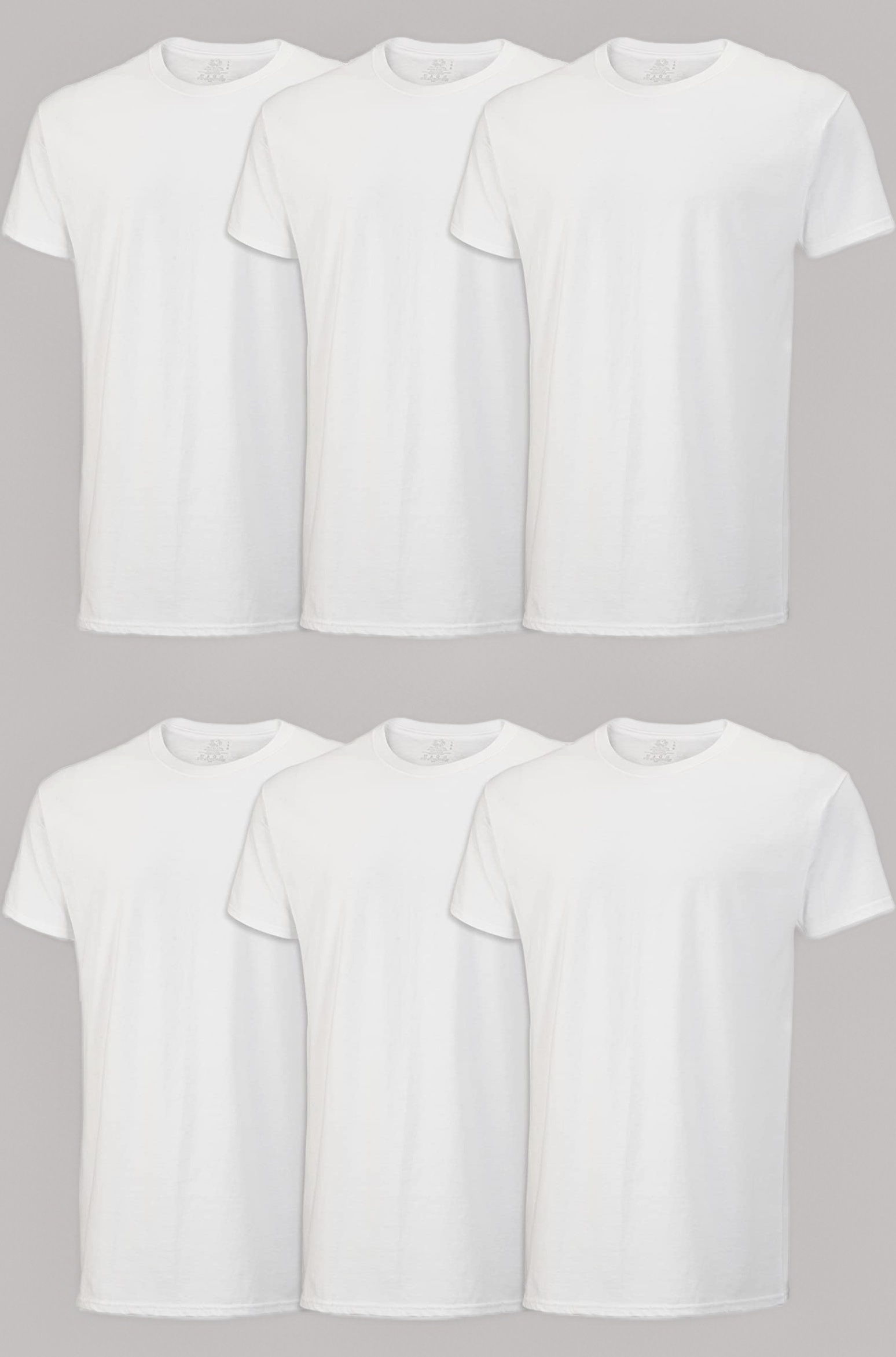 Fruit of the Loom Men's 6-Pack Stay Tucked Crew T-Shirt